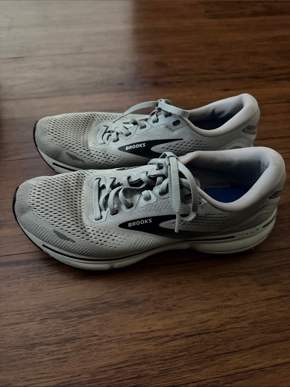 Brooks Men's Running Shoes — Light Gray with Black Accents
